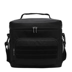 Outdoor Oxford cloth square waterproof camouflage insulation bag wear-resistant portable work convenient lunch box bag