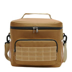 Outdoor Oxford cloth square waterproof camouflage insulation bag wear-resistant portable work convenient lunch box bag