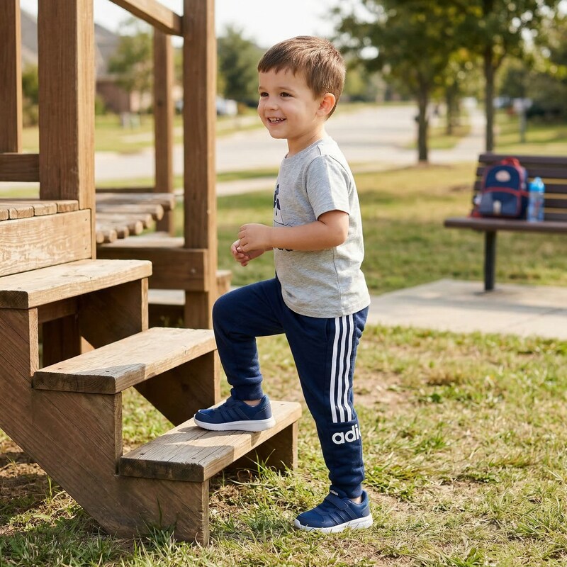 Adidas Little Boys Linear Jogger Pants - Navy, Size 4