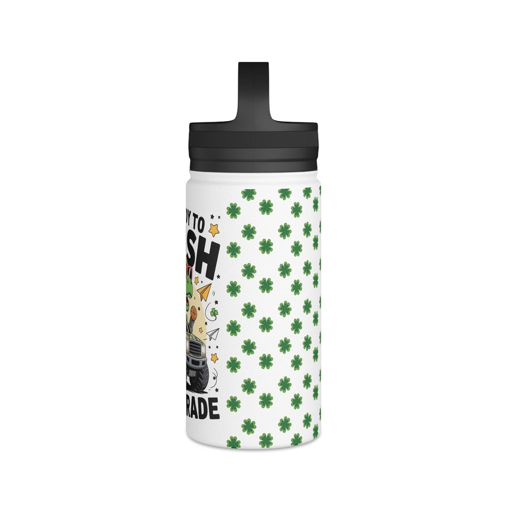 First Grade Dino-Themed Stainless Steel Water Bottle, Perfect for Kids, Back to School, First Grade, Eco-Friendly