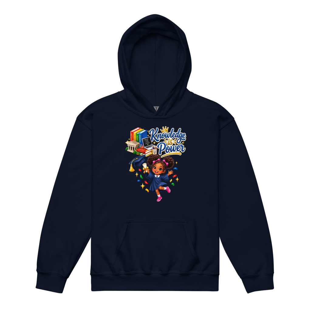 Knowledge Is Power Youth Hoodie for Girls