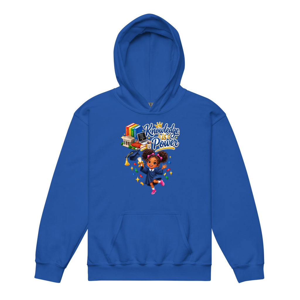Knowledge Is Power Youth Hoodie for Girls