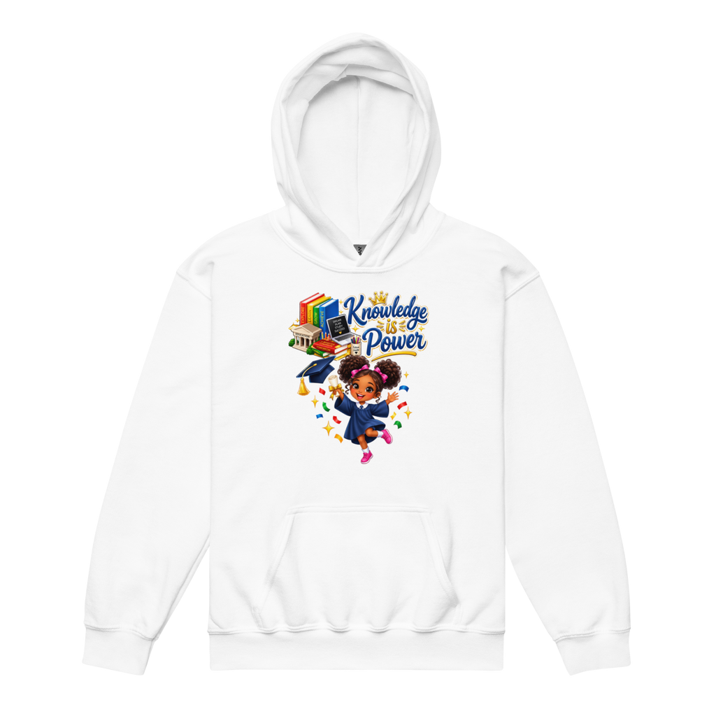 Knowledge Is Power Youth Hoodie for Girls